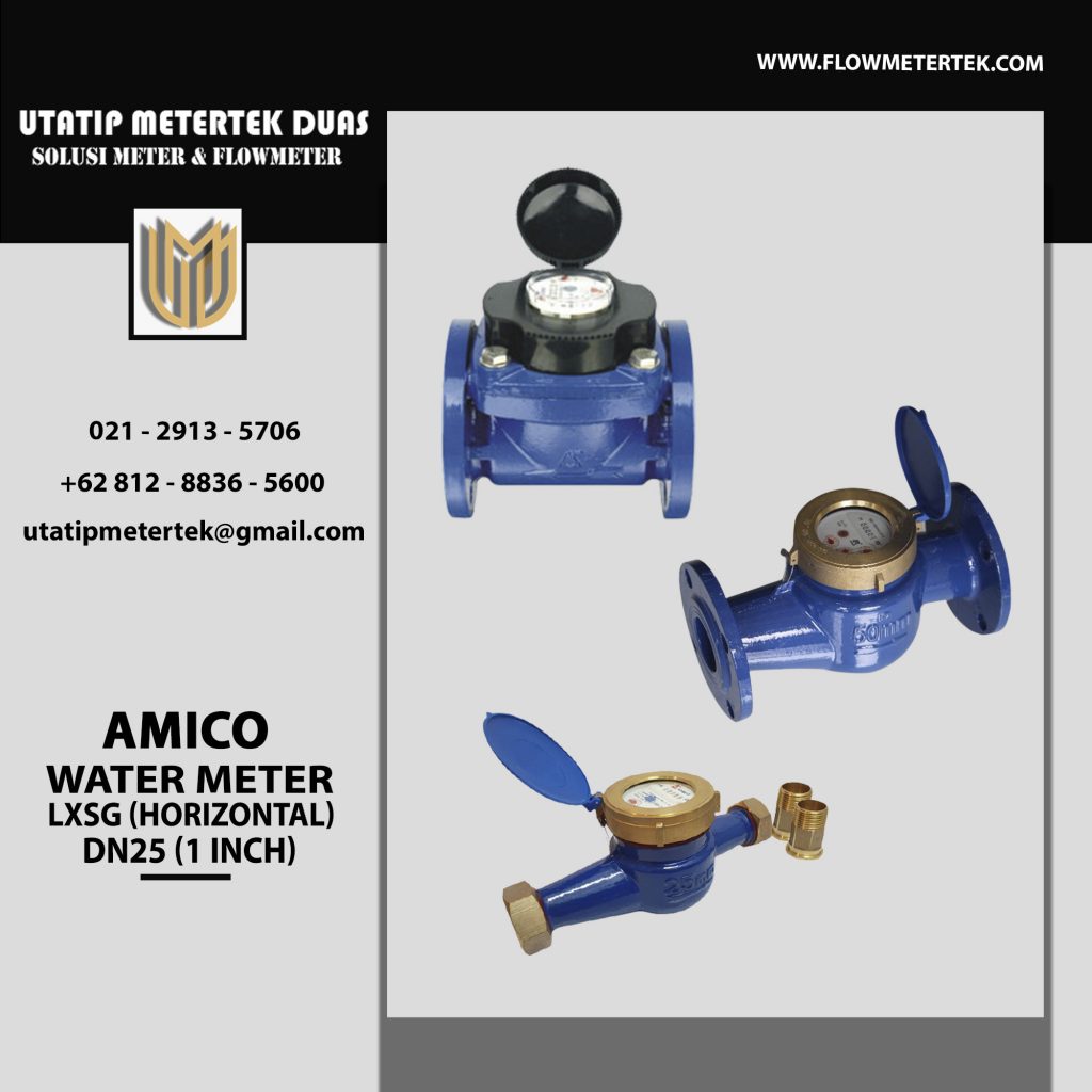 Amico Water Meter DN25 LXSG (Horizontal) - Utatip Metertek Duas