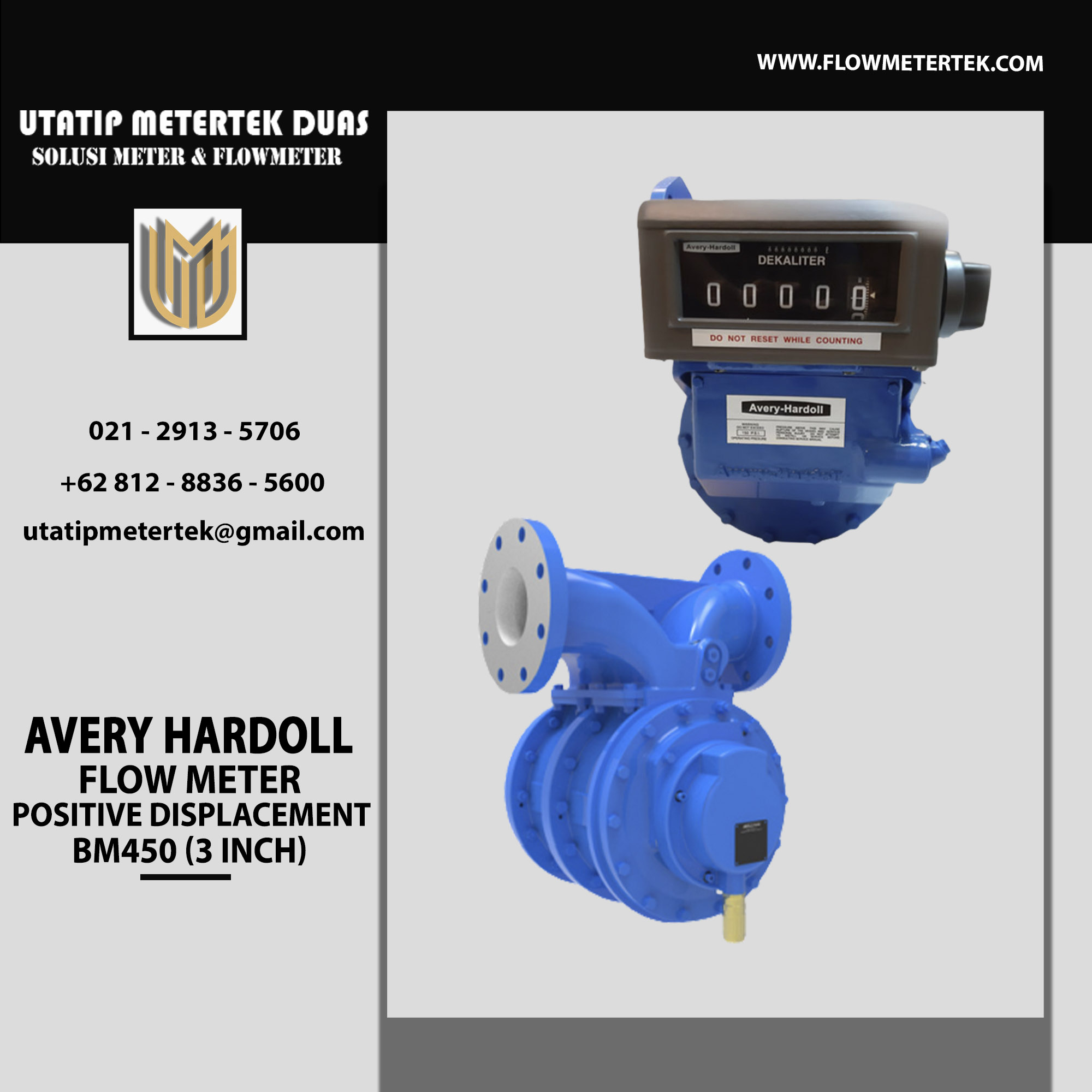 Avery Hardoll Flow Meter Type BM450 Avery Hardoll Flowmeter BM450