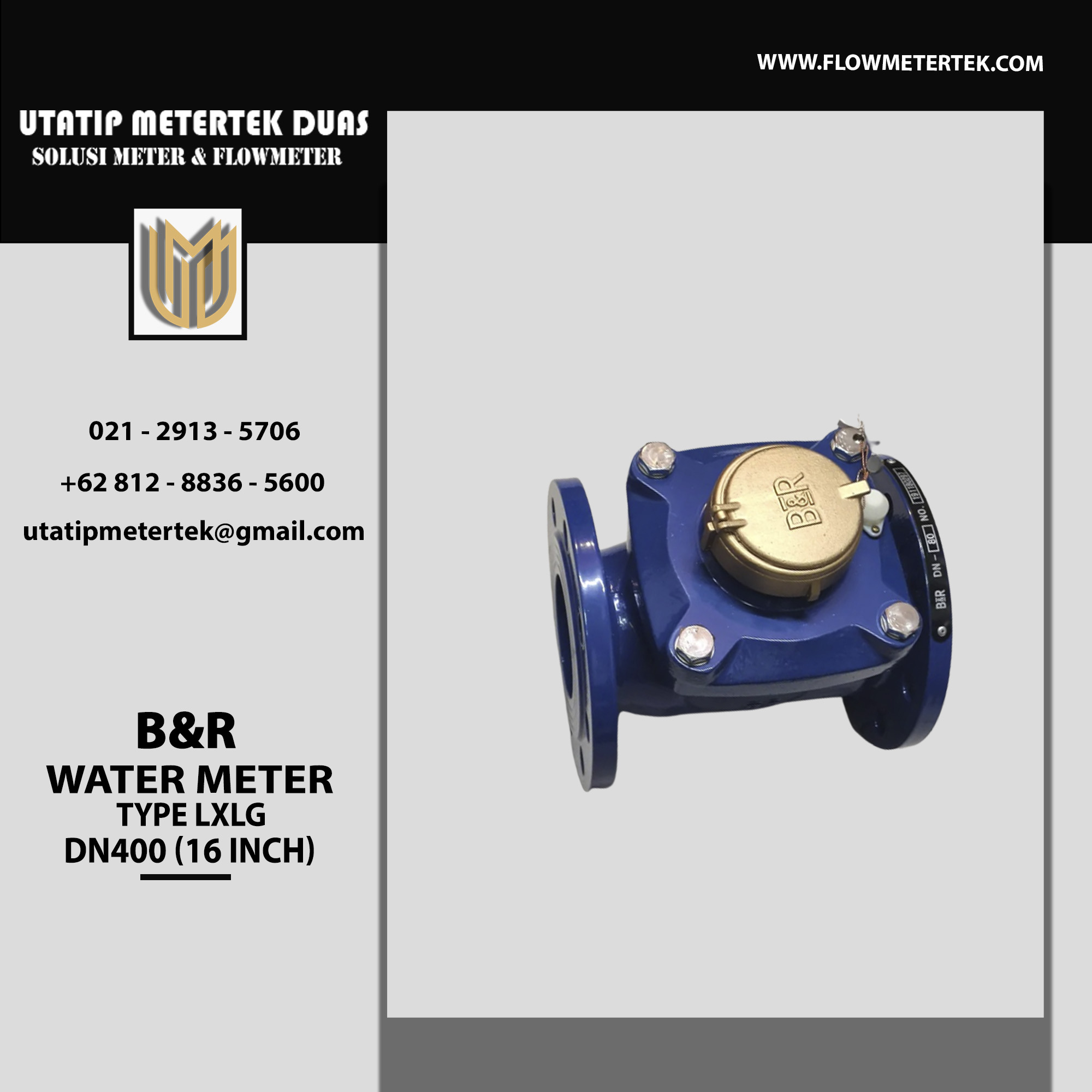 B&R Water Meter MTKDX DN400 B&R Water Meter DN400 LXLG