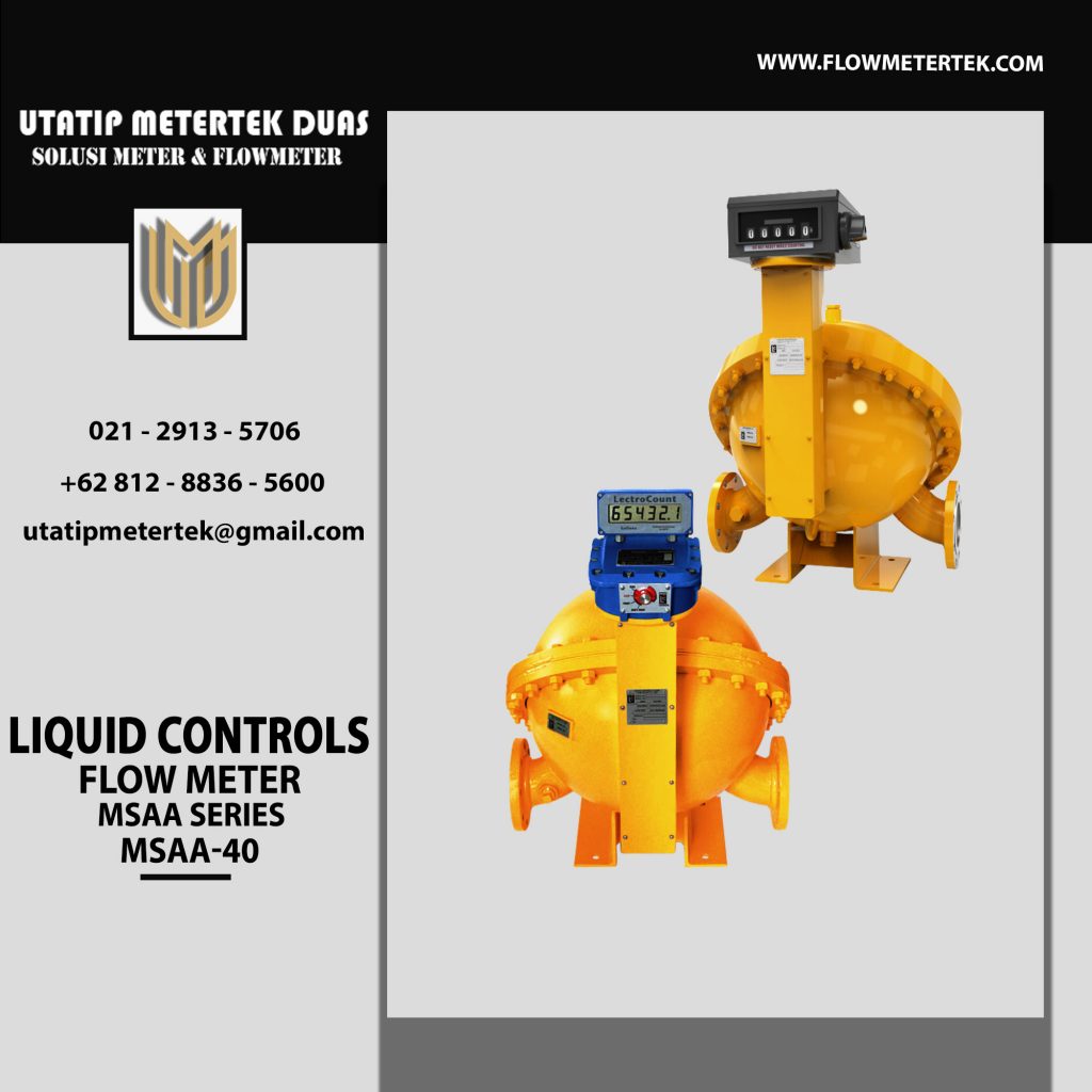 Liquid Controls Flow Meter MSAA40 Utatip Metertek Duas