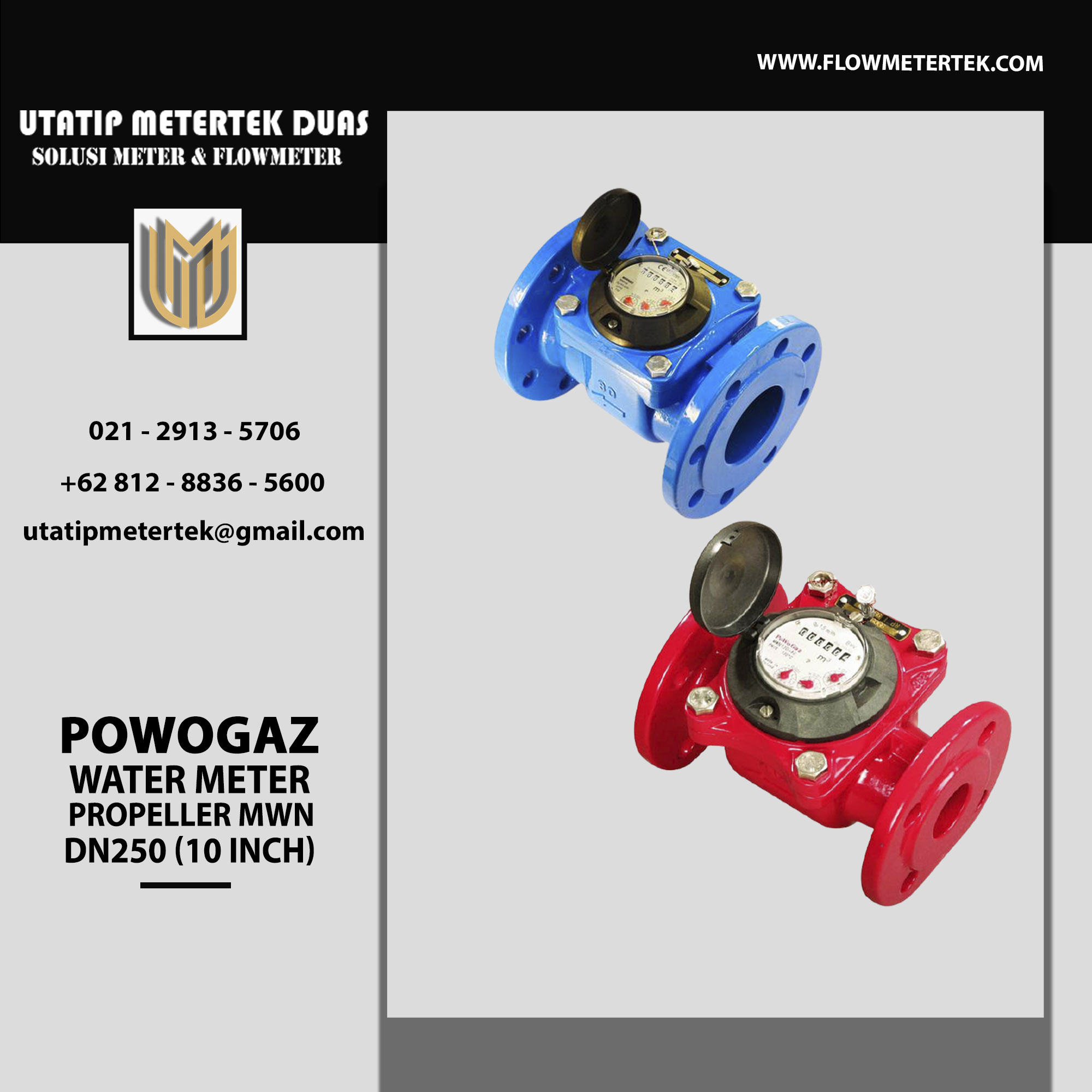 Powogaz Water Meter Propeller MWN DN250 Powogaz Water Meter Propeller MWN DN250